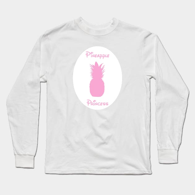 Pineapple Princess Long Sleeve T-Shirt by FamilyThemeParkShirts